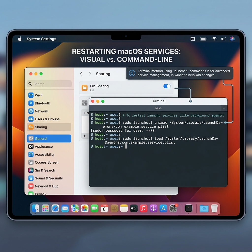 How to Restart a Service on macOS: GUI and Terminal Methods Explained